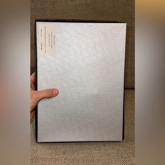 NWT Oneida Elegant ROPES & BOWS Silverplate 3pc dresser Grooming Accessories Set - Picture 9 of 12